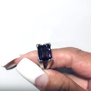 Custom made amethyst ring